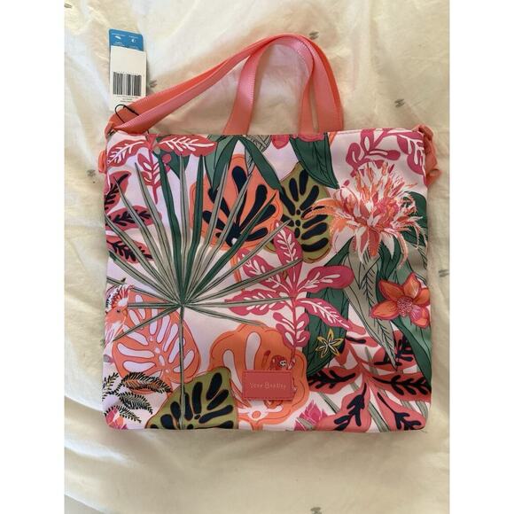 NWT Vera Bradley Rain Forest Canopy Coral Reactive RFID Hipster Tropical Monkey - Picture 6 of 14